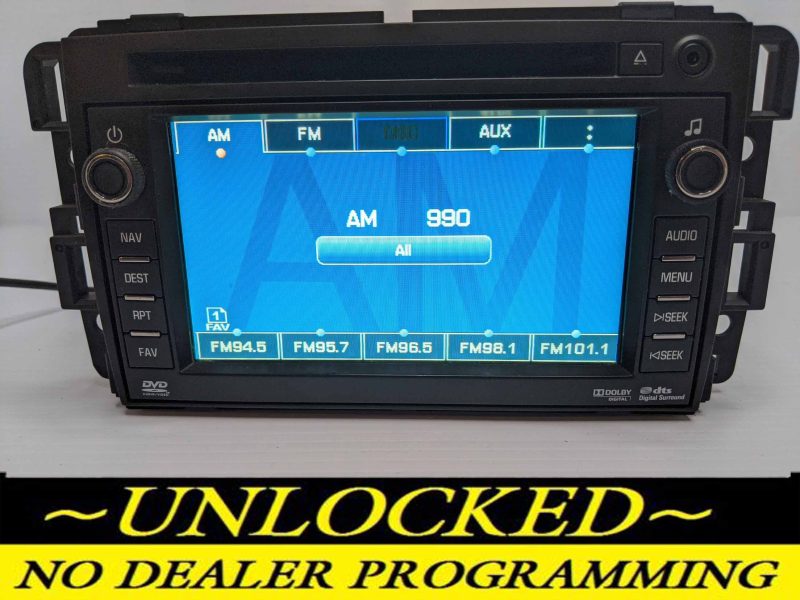 UNLOCKED 2009 CHEVY TAHOE RADIO 20807044 UVB