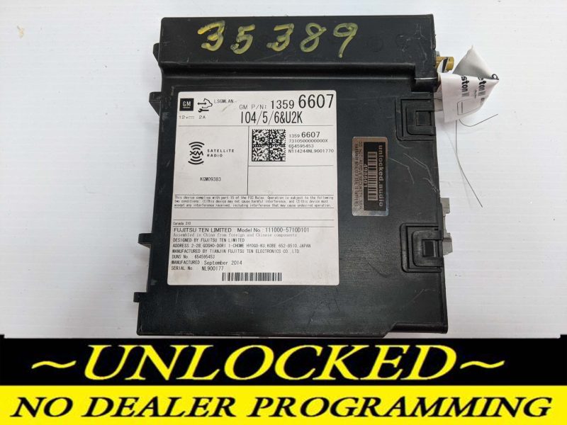 UNLOCKED 15-16 CHEVY CADILLAC GMC BUICK OEM RADIO 13596607  IO5/IO6