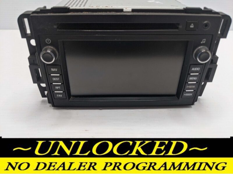 UNLOCKED 10-12 GMC ACADIA OEM RADIO 22822470 UUM