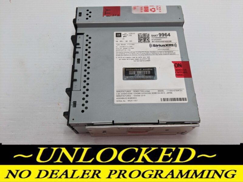 UNLOCKED 19-20 MALIBU TERRAIN EQUINOX OEM RADIO 84479964 U2K