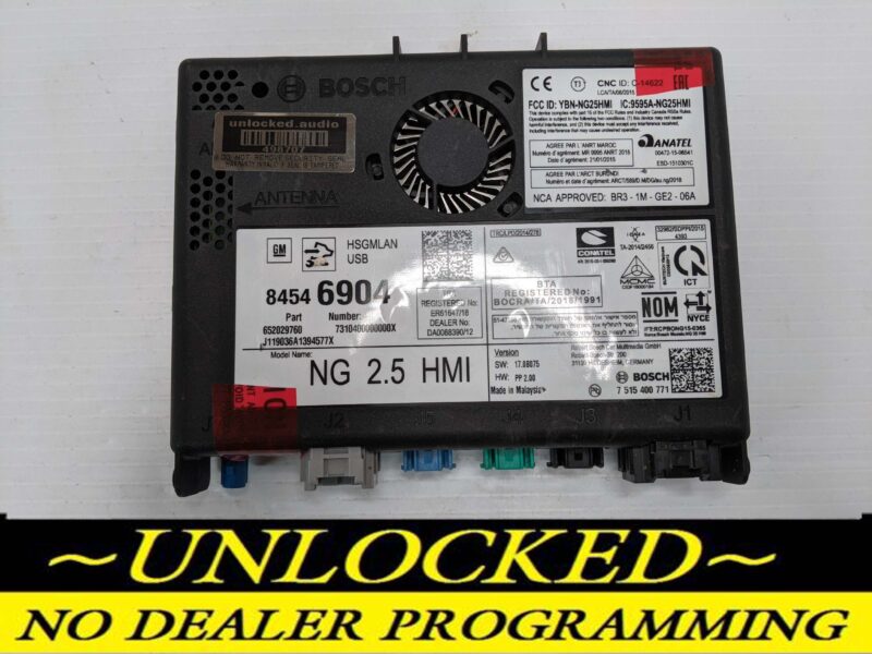UNLOCKED 18-20 CHEVY GMC BUICK CADILLAC NG 2.5 HMI 84546904 IO5 IO6
