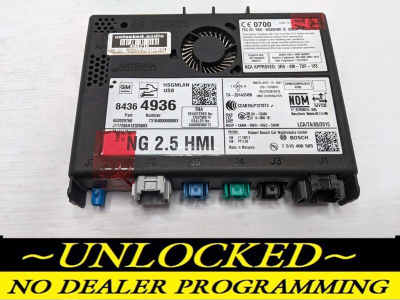 UNLOCKED 18-20 CHEVY GMC BUICK CADILLAC NG 2.5 HMI 84364936 IO5 IO6