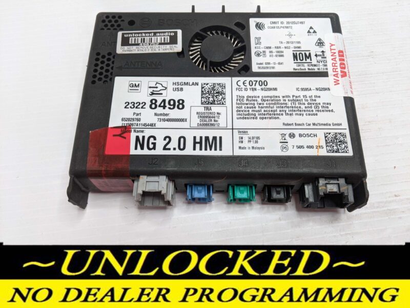 UNLOCKED 15-16 CHEVY GMC BUICK CADILLAC NG 2.0 HMI 23228498 IO5