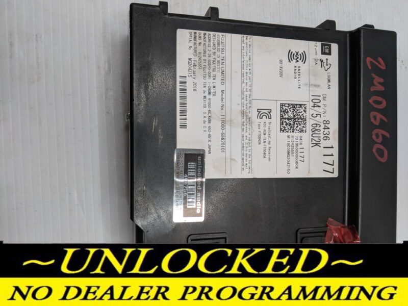 UNLOCKED 18-20 CHEVY BUICK GMC OEM RADIO 84361177 IO4/5/6 w/U2K