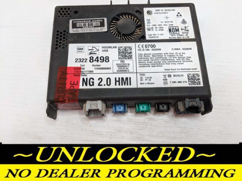 UNLOCKED 15-16 CHEVY GMC BUICK CADILLAC NG 2.0 HMI 23228498 IO5