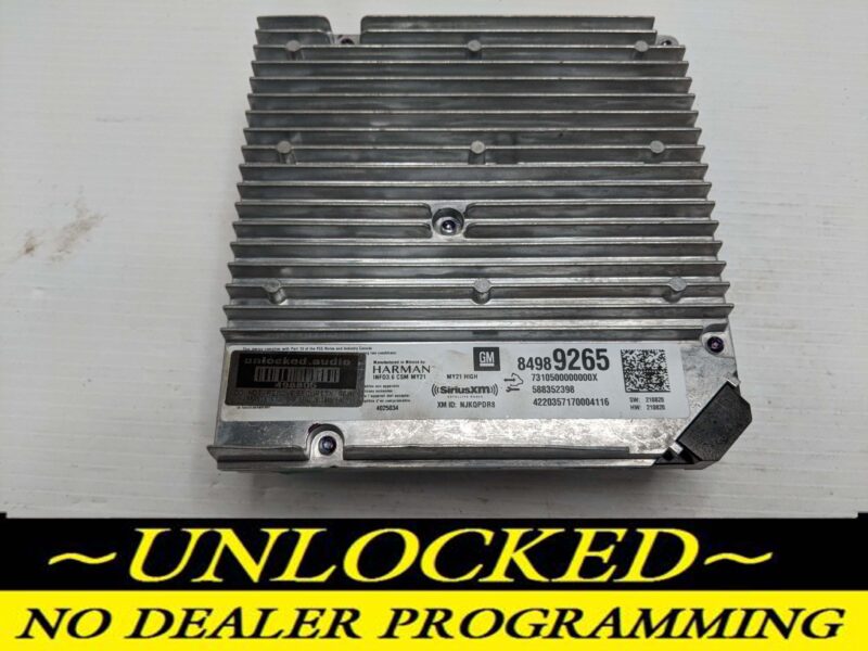 UNLOCKED 21-24 CADILLAC XT5 INFOTAINMENT RADIO RECEIVER 84989265 IOT