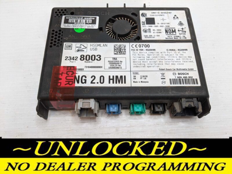 UNLOCKED 2014 SILVERADO SIERRA NG 2.0 HMI 23428003 IO4