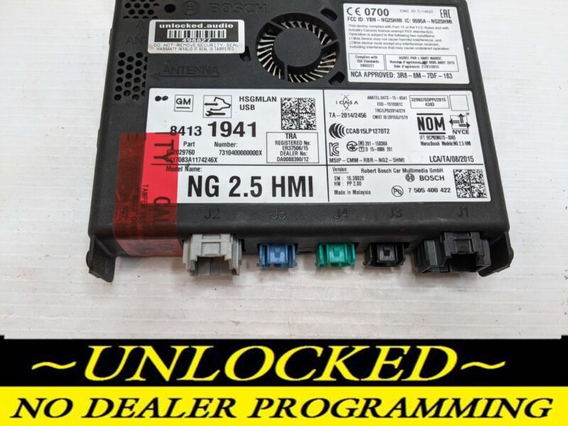 UNLOCKED 16-18 CHEVY CADILLAC GMC BUICK NG 2.5 HMI 84131941 IO5