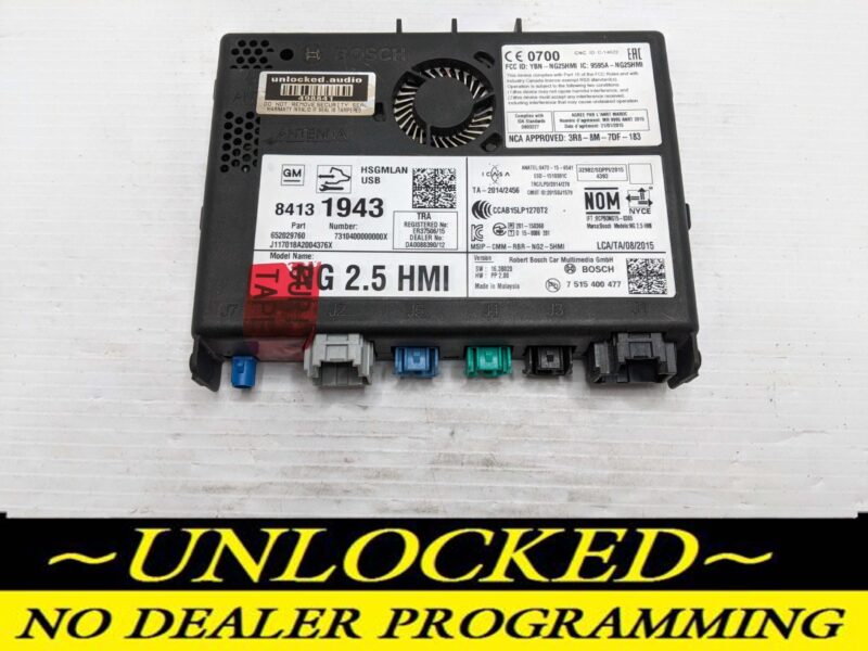 UNLOCKED 18-20 CHEVY GMC BUICK CADILLAC NG 2.5 HMI 84131943 IO6