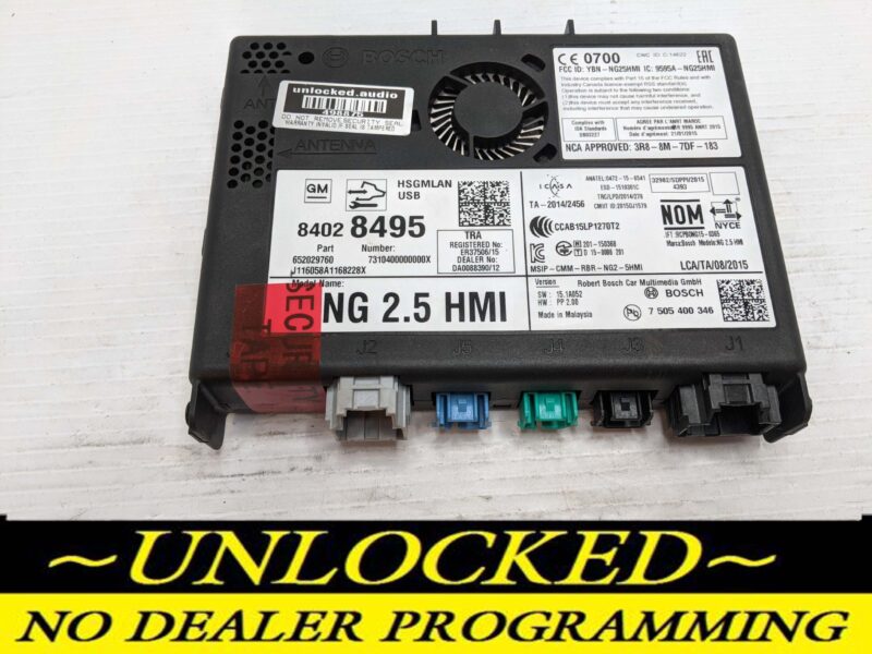 UNLOCKED 16-17 CHEVY GMC BUICK CADILLAC NG 2.5 HMI 84028495 IO5