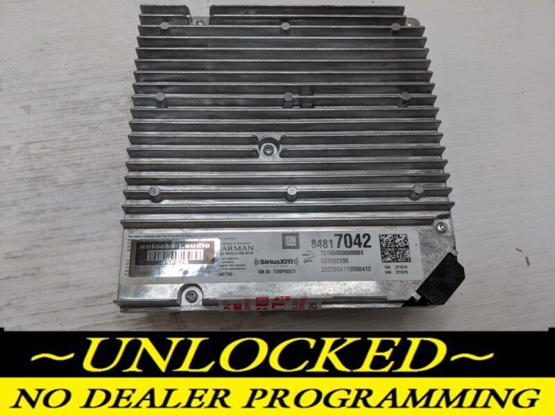 UNLOCKED 20-23 CHEVY SILVERADO TRAVERSE BLAZER TRAILBLAZER CAMARO INFOTAINMENT RADIO RECEIVER 84817042 IOU