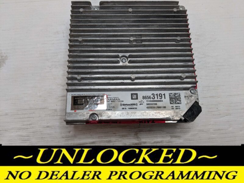 UNLOCKED 2021 CHEVY SILVERADO INFOTAINMENT RADIO RECEIVER 86563191 IOK