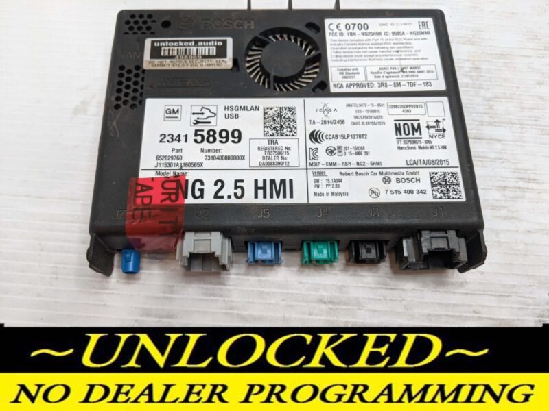 UNLOCKED 18-20 CHEVY GMC BUICK CADILLAC NG 2.5 HMI 23415899 IO6
