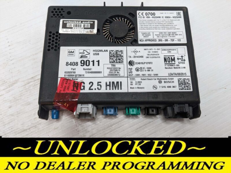 UNLOCKED 16-17 CHEVY GMC BUICK CADILLAC NG 2.5 HMI 84089011 IO6