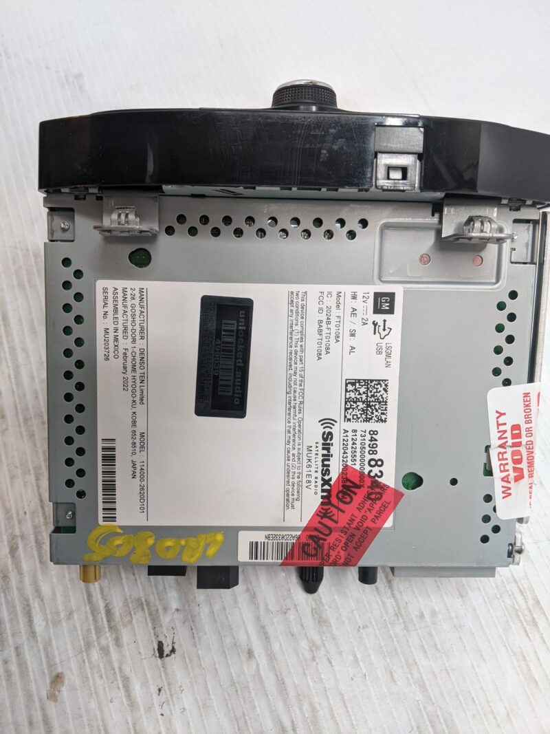 UNLOCKED 18-21 SONIC TRAX OEM RADIO 84988340 w/U2K - Image 5