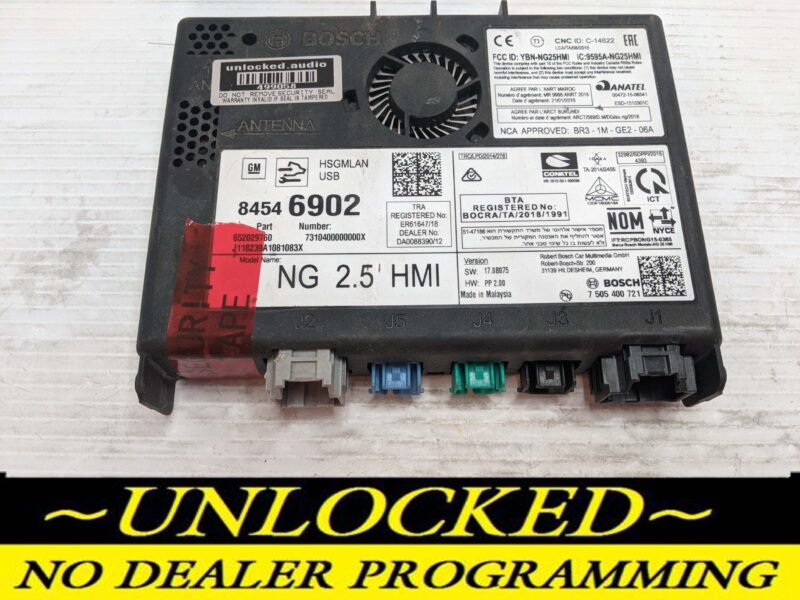 UNLOCKED 18-20 CHEVY GMC BUICK NG 2.5 HMI 84546902 IO5