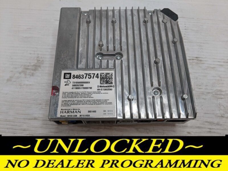 UNLOCKED 2020 BLAZER INFOTAINMENT RADIO RECEIVER 84637574 IOT UQA