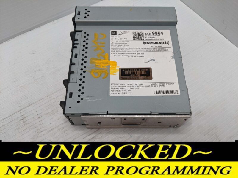 UNLOCKED 19-20 MALIBU TERRAIN EQUINOX OEM RADIO 84479964 U2K