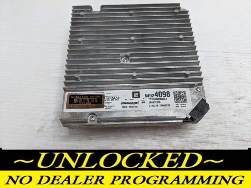 UNLOCKED 21-22 CHEVY SILVERADO INFOTAINMENT RADIO RECEIVER 84924098 IOT UQA