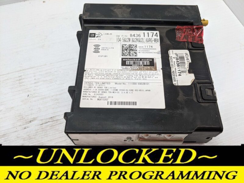 UNLOCKED 17-19 SILVERADO OEM RADIO 84361174 IO5 UQ3