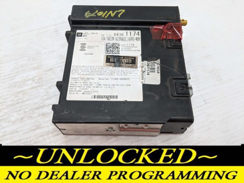 UNLOCKED 17-19 SILVERADO OEM RADIO 84361174 IO5 UQ3