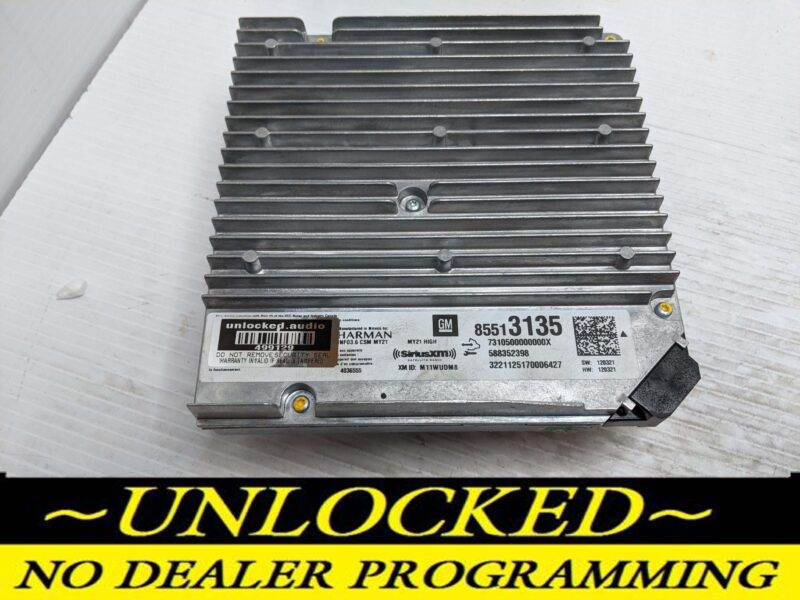 UNLOCKED 2021 SIERRA INFOTAINMENT RADIO RECEIVER 85513135 IOT