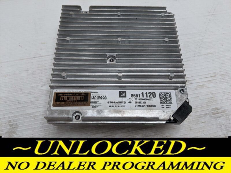 UNLOCKED 2024 BLAZER INFOTAINMENT RADIO RECEIVER 86511120 IOT