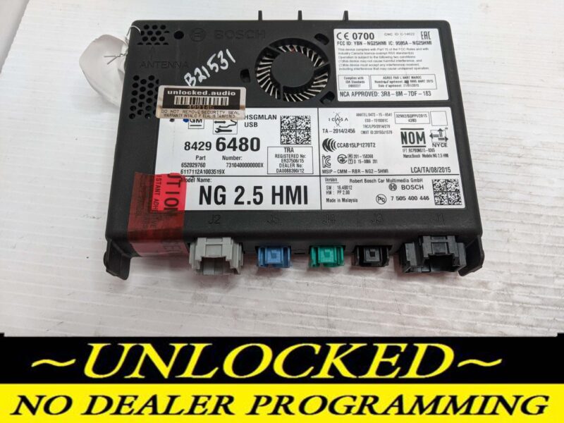 UNLOCKED 16-21 CHEVY GMC BUICK CADILLAC NG 2.5 HMI 84296480 IO5