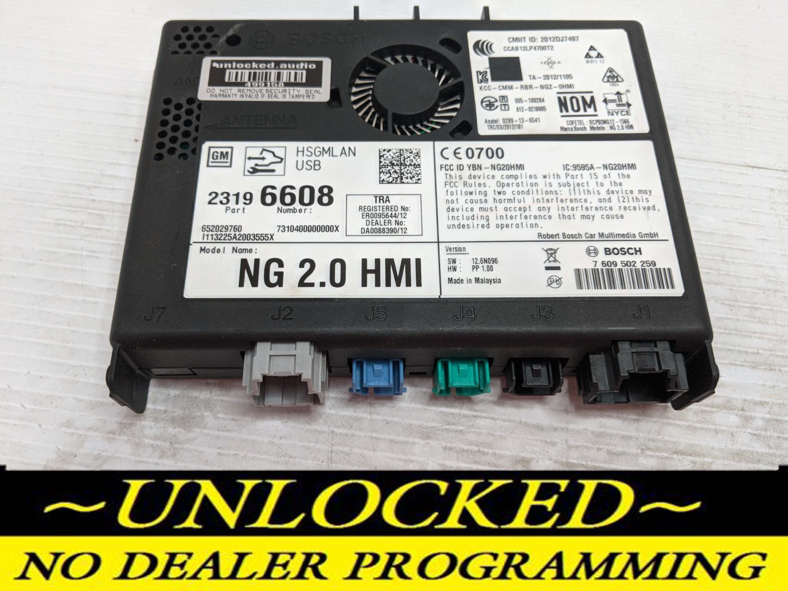 UNLOCKED 13-15 CHEVY GMC BUICK CADILLAC NG 2.0 HMI 23196608 IO5