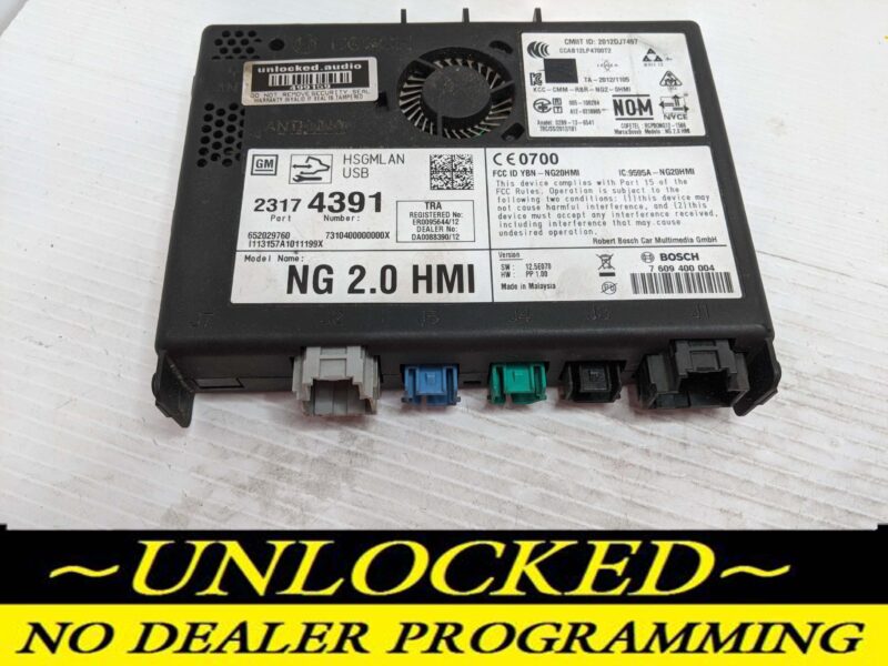 UNLOCKED 13-15 CHEVY GMC BUICK CADILLAC NG 2.0 HMI 23174391 IO5