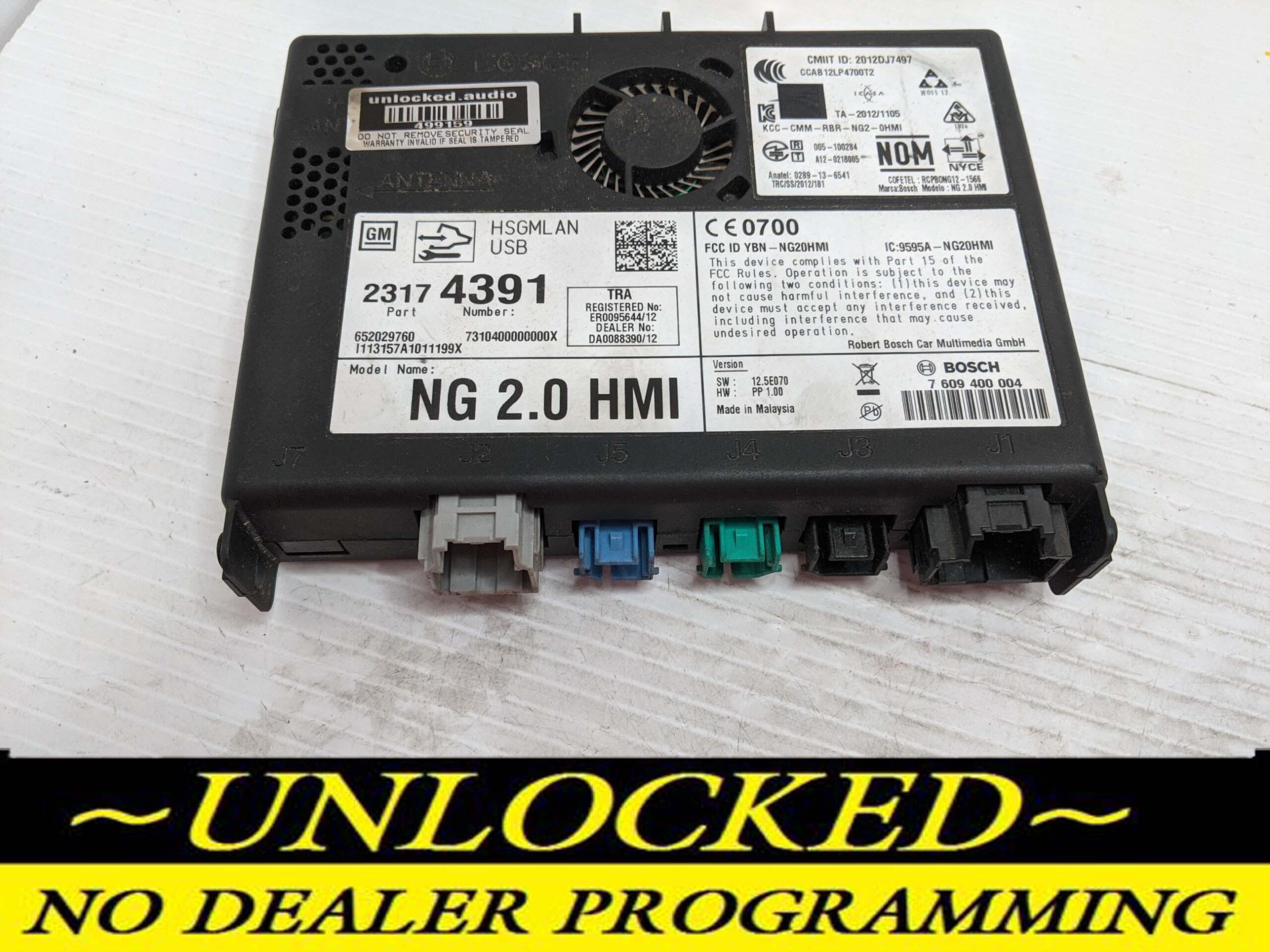 UNLOCKED 13-15 CHEVY GMC BUICK CADILLAC NG 2.0 HMI 23174391 IO5