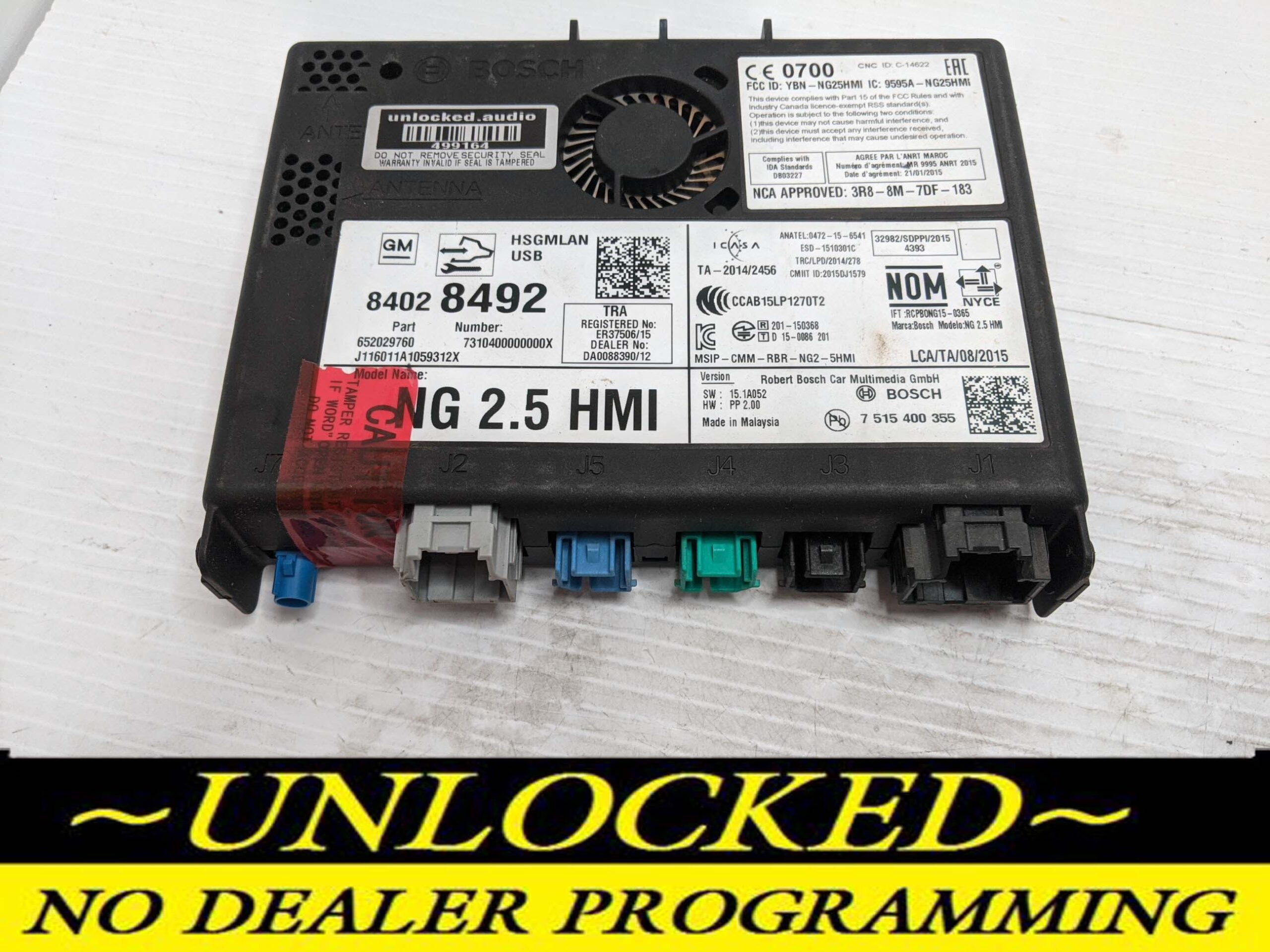UNLOCKED 16-17 CHEVY GMC BUICK CADILLAC NG 2.5 HMI 84028492 IO6