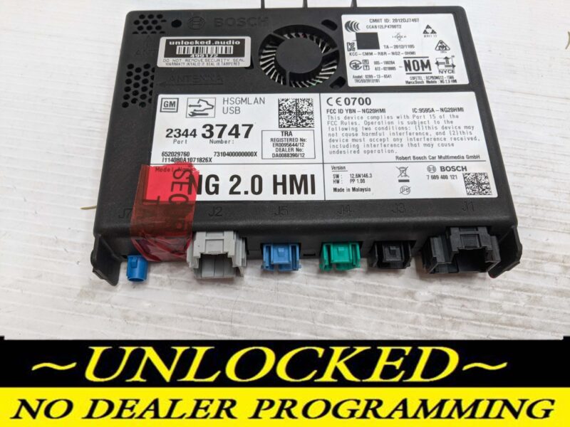 UNLOCKED 15-17 CHEVY GMC BUICK CADILLAC NG 2.0 HMI 23443747 IO6
