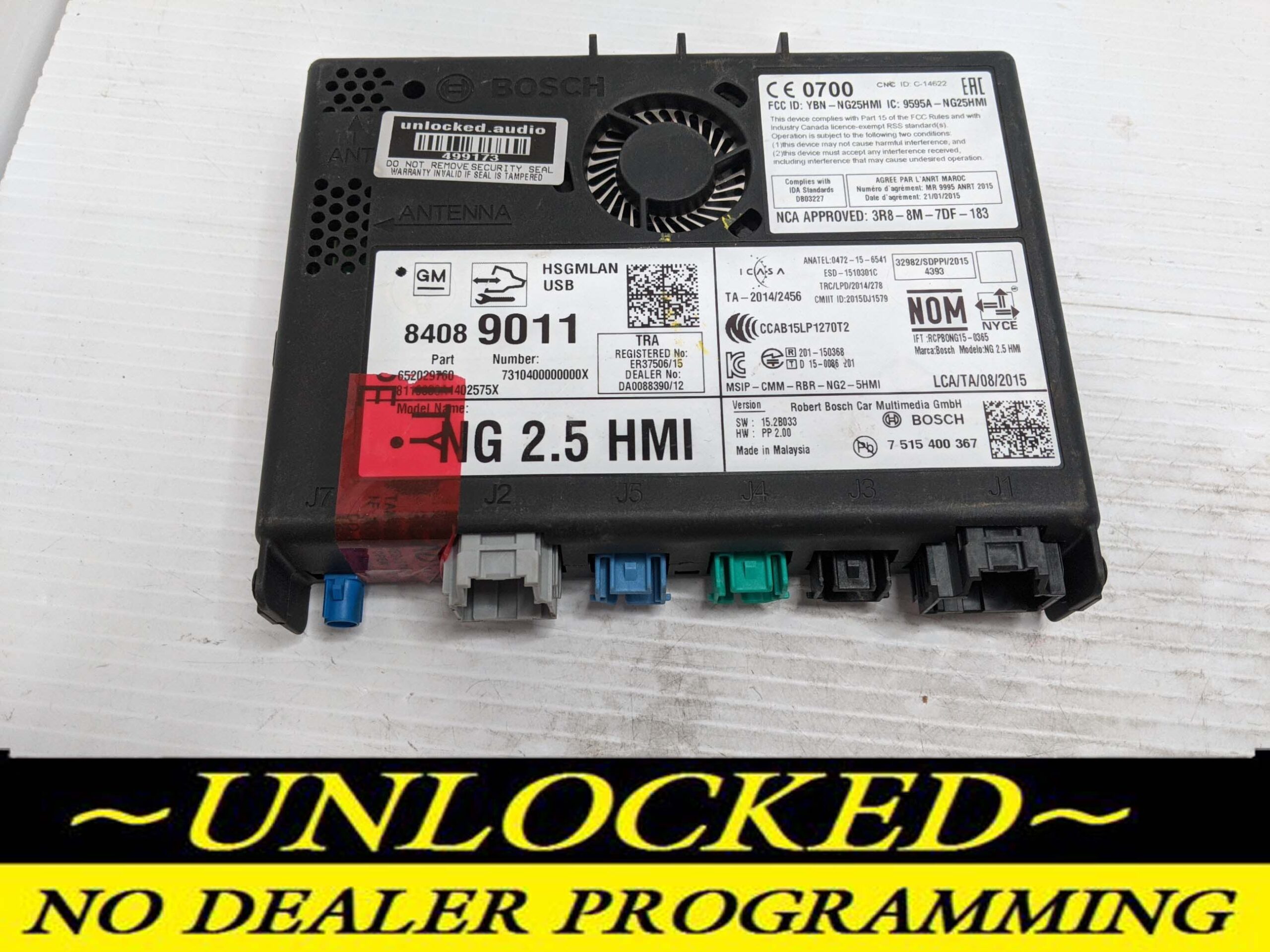UNLOCKED 16-17 CHEVY GMC BUICK CADILLAC NG 2.5 HMI 84089011 IO6
