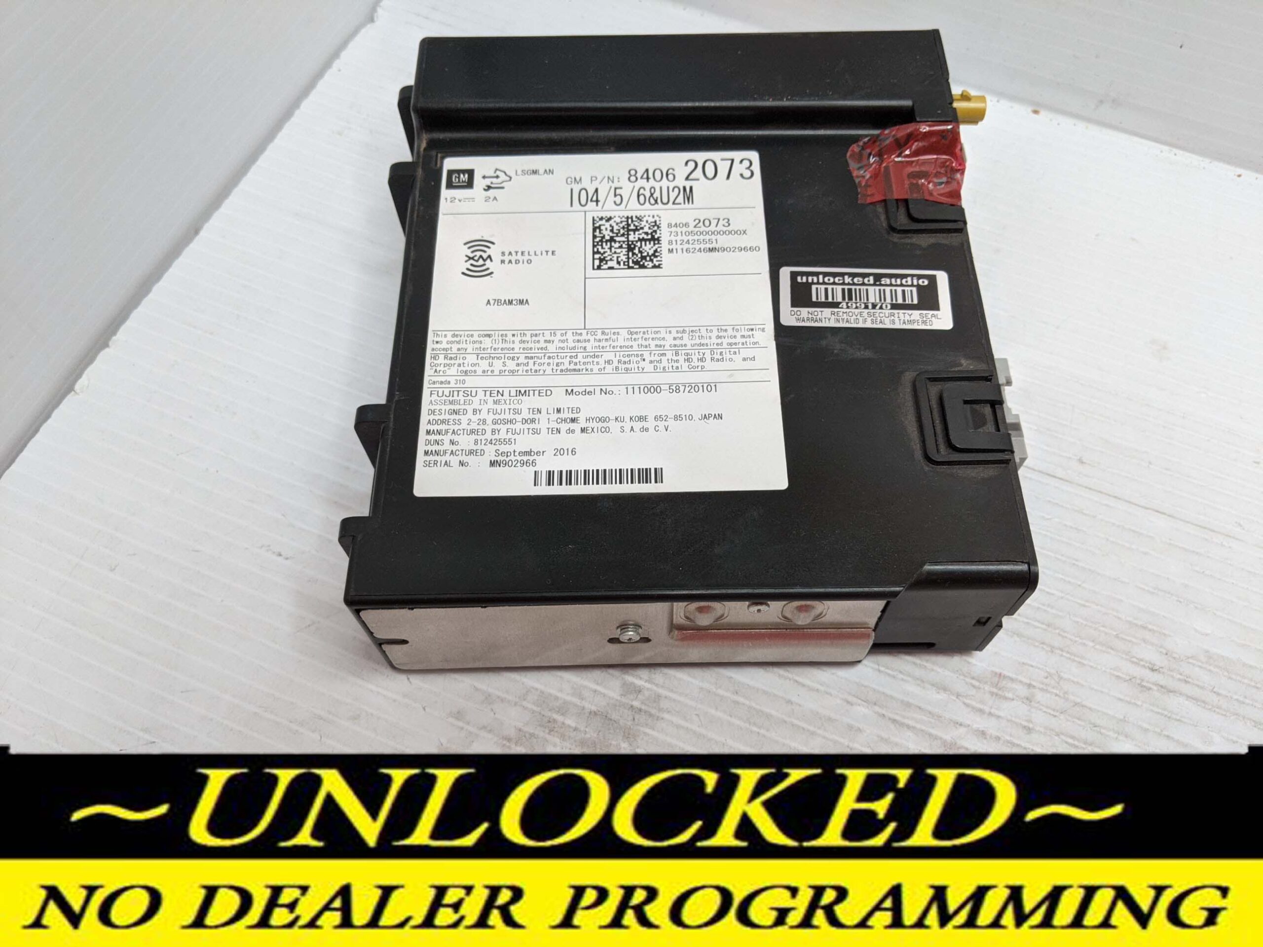 UNLOCKED 16-17 SILVERADO SIERRA YUKON XTS ATS ESCALADE SUBURBAN TAHOE CTS CT6 OEM RADIO 84062073 IO6