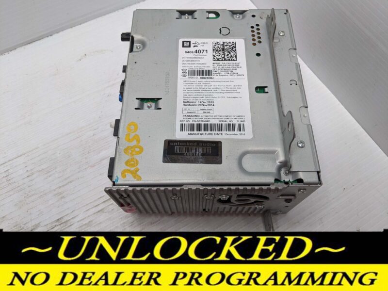UNLOCKED 16-17 CRUZE EQUINOX TERRAIN OEM RADIO 84064071 UHQ