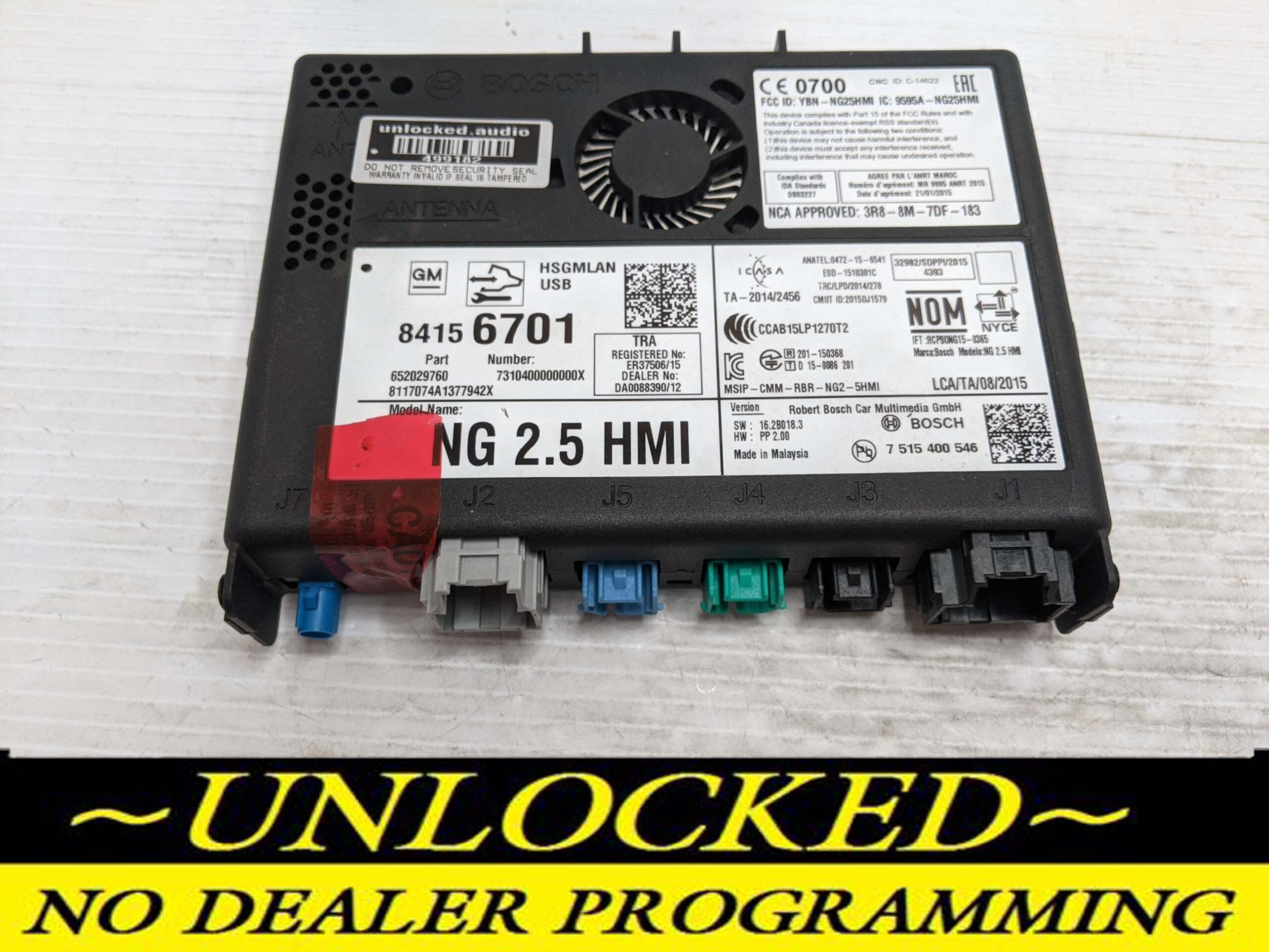 UNLOCKED 17-20 CHEVY GMC BUICK CADILLAC NG 2.5 HMI 84156701 IO6