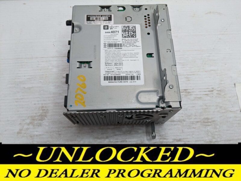 UNLOCKED 16-17 CRUZE EQUINOX TERRAIN OEM RADIO 84064071 UHQ