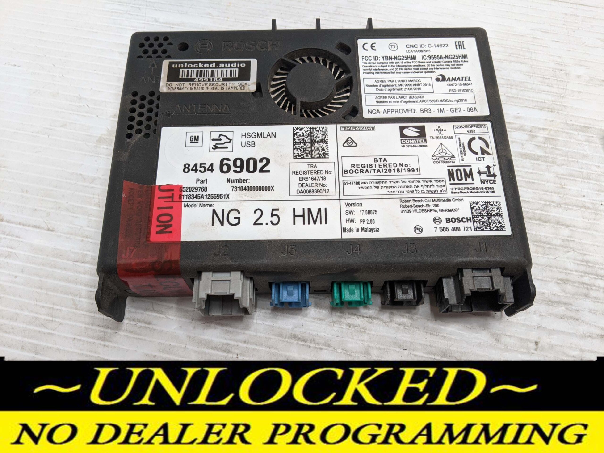UNLOCKED 18-20 CHEVY GMC BUICK NG 2.5 HMI 84546902 IO5