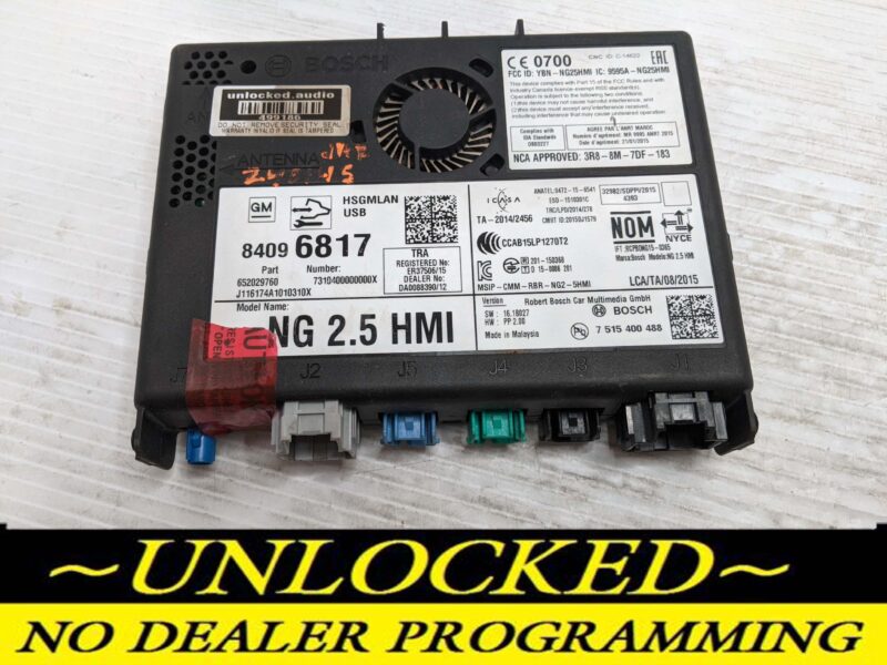 UNLOCKED 17-20 CHEVY GMC BUICK CADILLAC NG 2.5 HMI 84096817 IO6