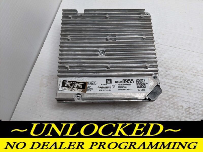 UNLOCKED 21-22 GMC YUKON DENALI INFOTAINMENT RADIO RECEIVER 84988955 IOT UQP