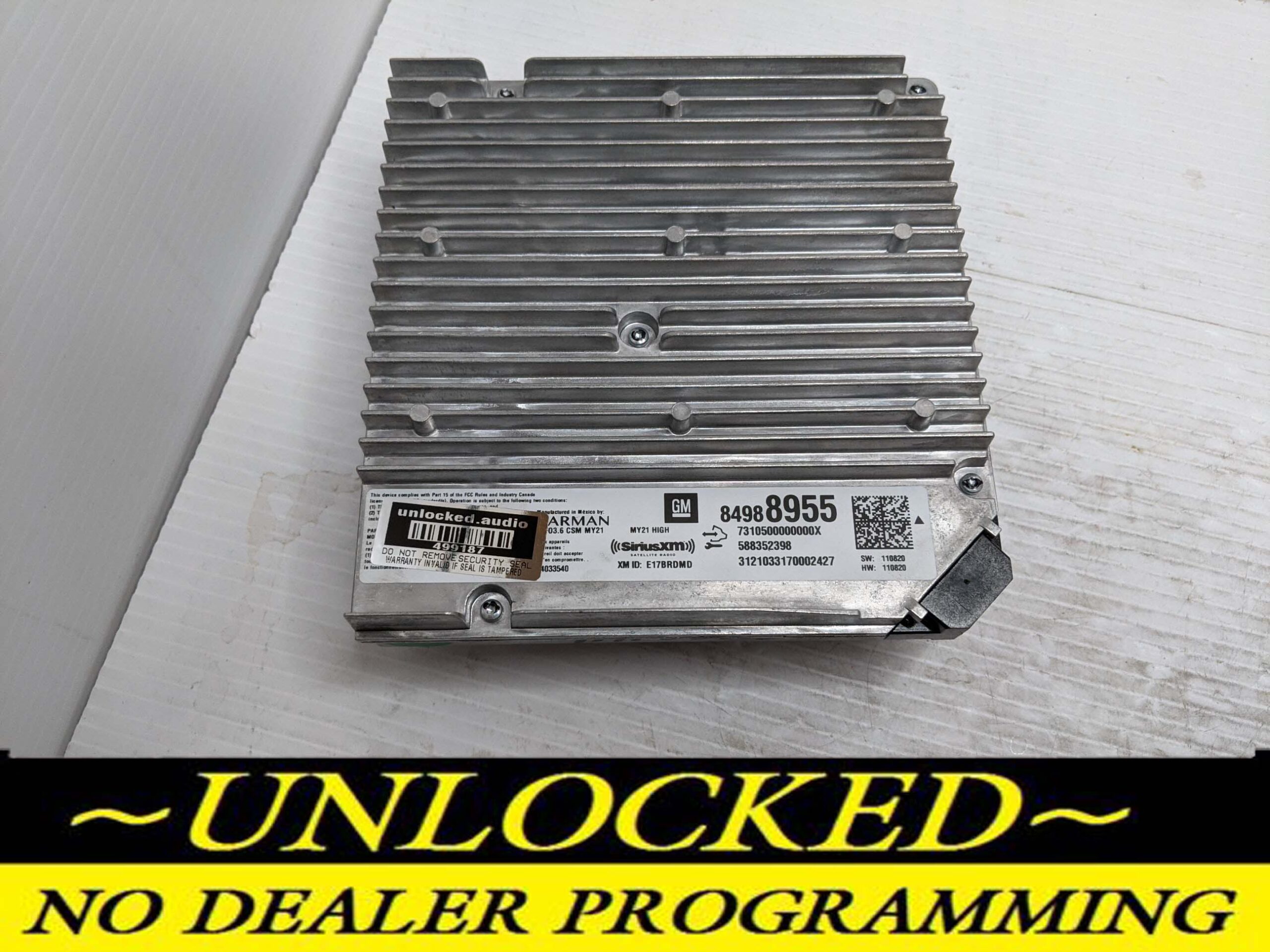 UNLOCKED 21-22 GMC YUKON DENALI INFOTAINMENT RADIO RECEIVER 84988955 IOT UQP