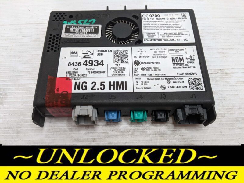 UNLOCKED 18-20 CHEVY GMC BUICK CADILLAC NG 2.5 HMI 84364934 IO5