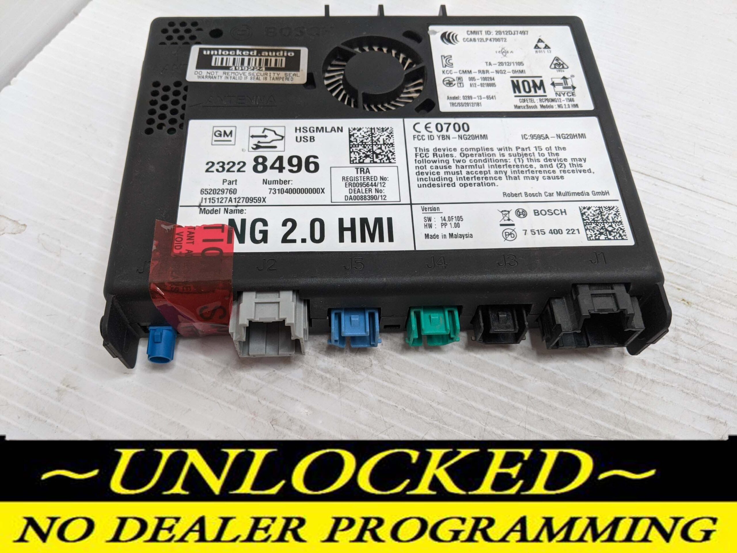 UNLOCKED 15-17 CHEVY GMC BUICK CADILLAC NG 2.0 HMI 23228496 IO6