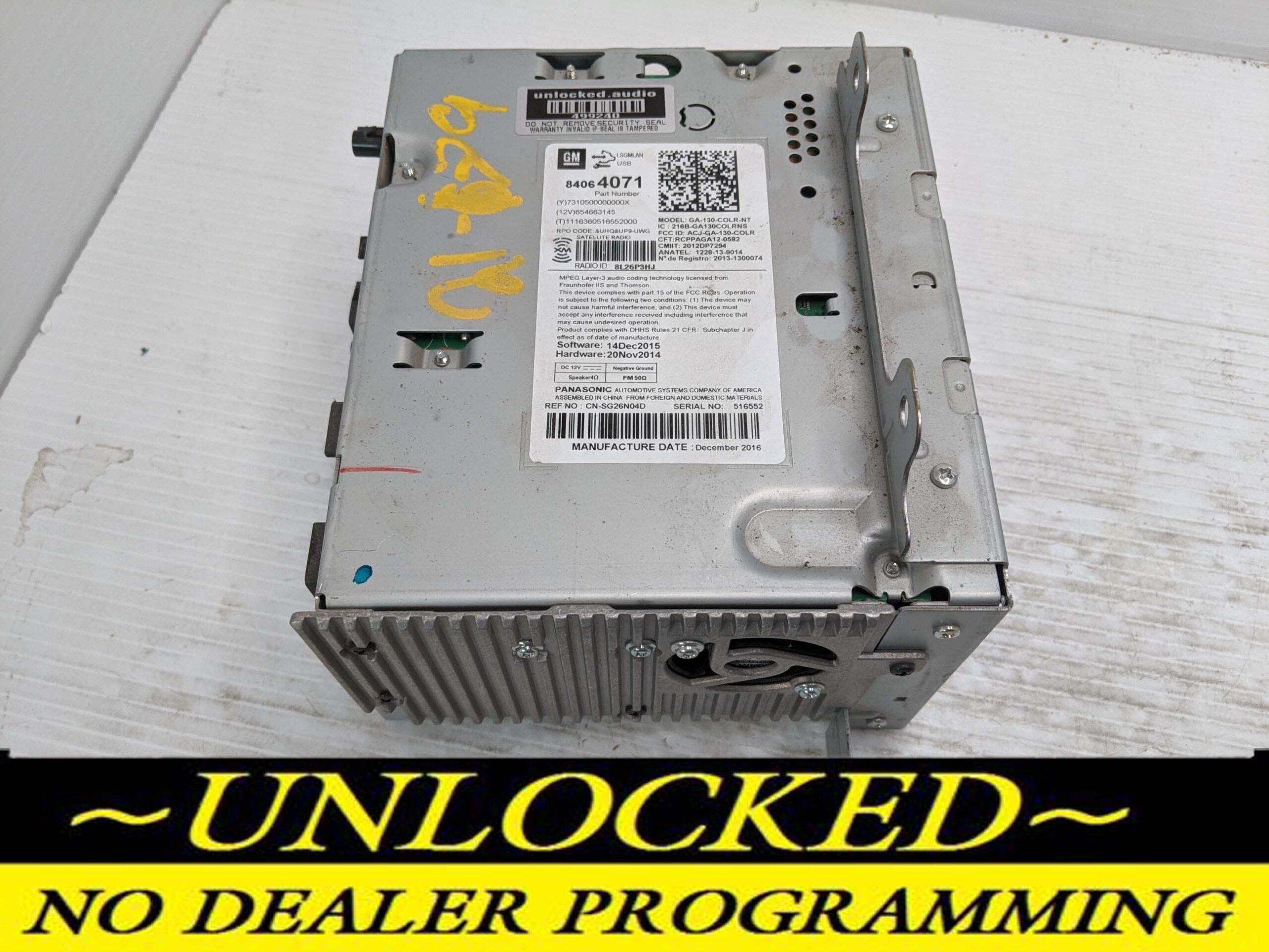 UNLOCKED 16-17 CRUZE EQUINOX TERRAIN OEM RADIO 84064071 UHQ