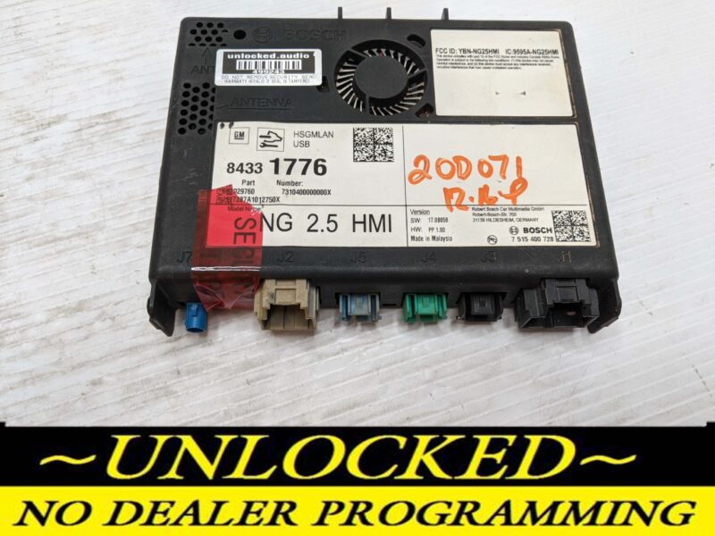 UNLOCKED 18-20 CHEVY GMC BUICK CADILLAC NG 2.5 HMI 84331776 IO6