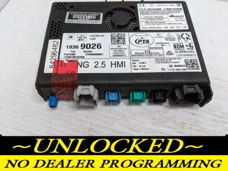 UNLOCKED 16-17 CHEVY GMC BUICK CADILLAC NG 2.5 HMI 19369026 IO6