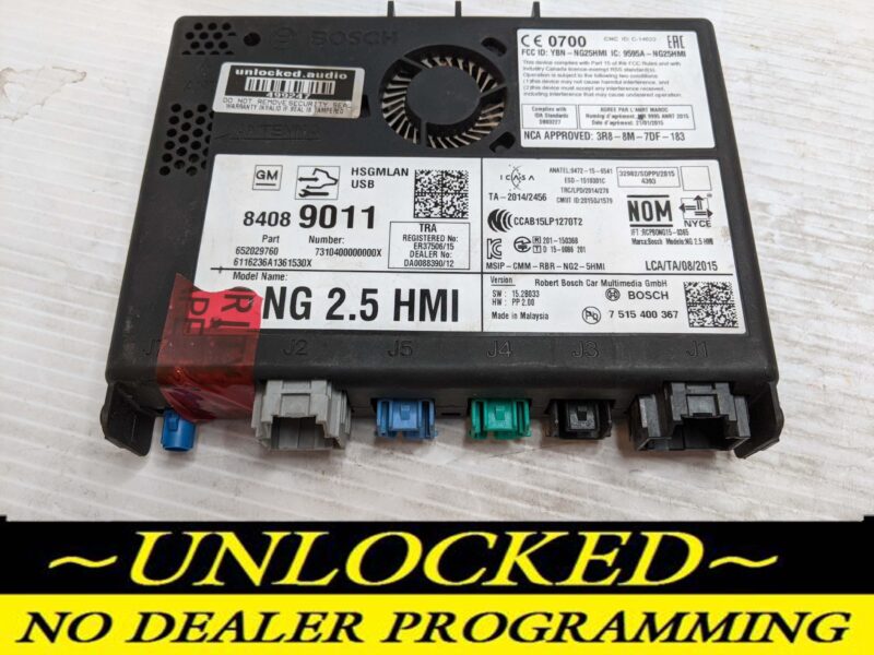 UNLOCKED 16-17 CHEVY GMC BUICK CADILLAC NG 2.5 HMI 84089011 IO6