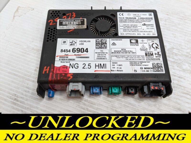 UNLOCKED 18-20 CHEVY GMC BUICK CADILLAC NG 2.5 HMI 84546904 IO6