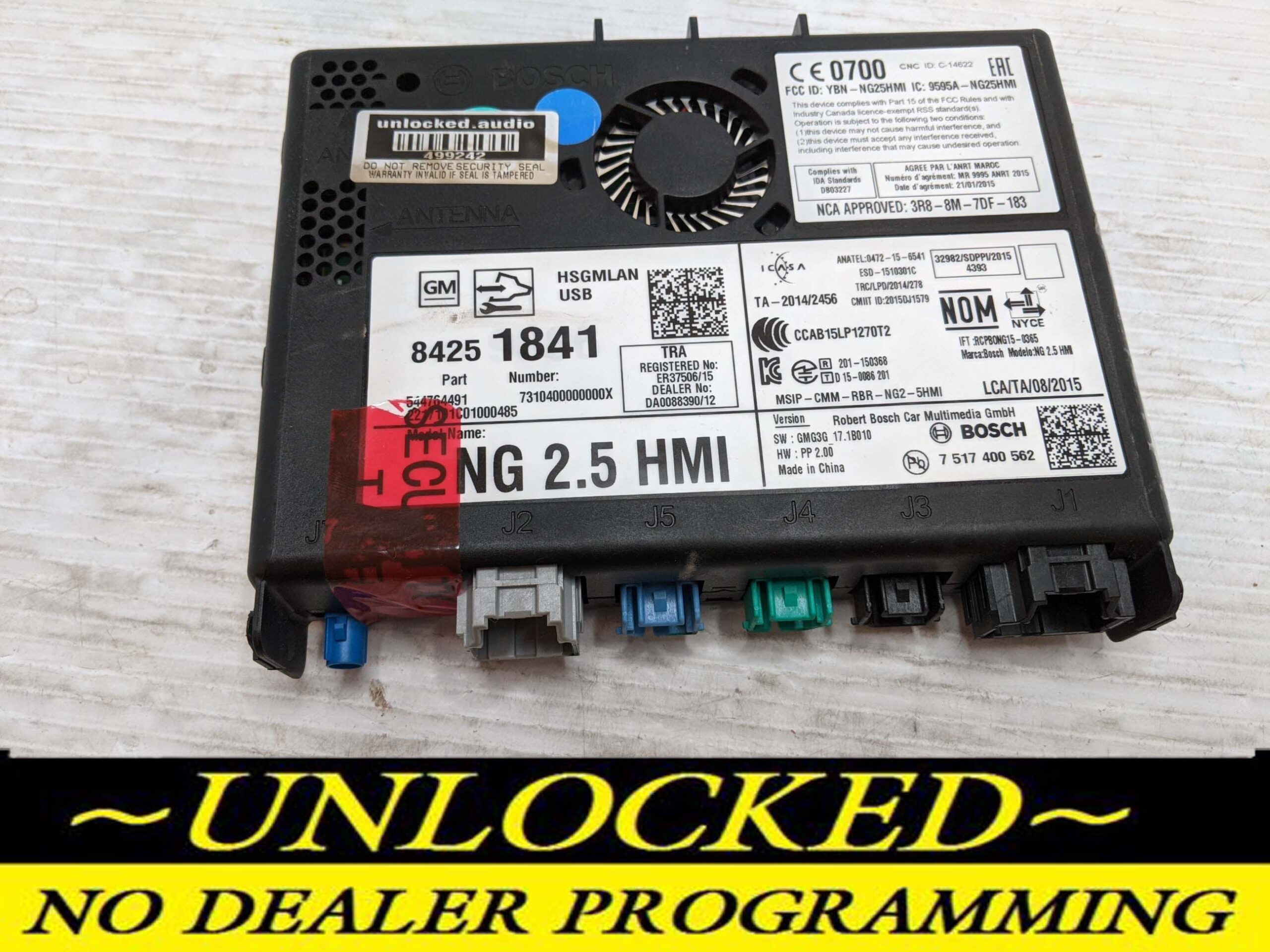 UNLOCKED 18-20 CHEVY GMC BUICK CADILLAC NG 2.5 HMI 84251841 IO6